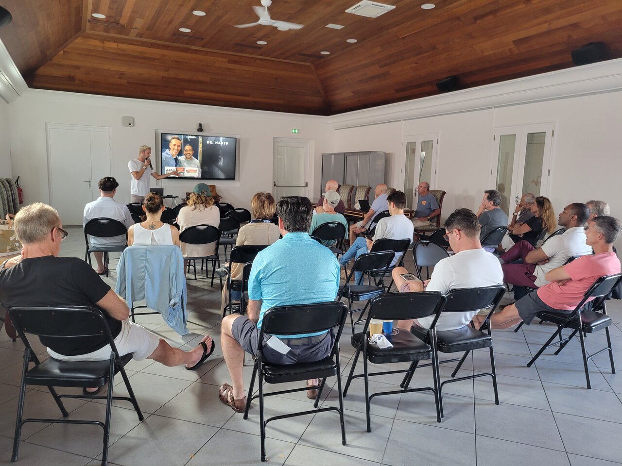 Dental Group Meeting in a conference room on St. Barthelemy