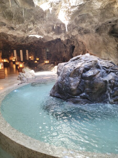 Grotto-like Spa Grotto-like spa at a Mexican resort
