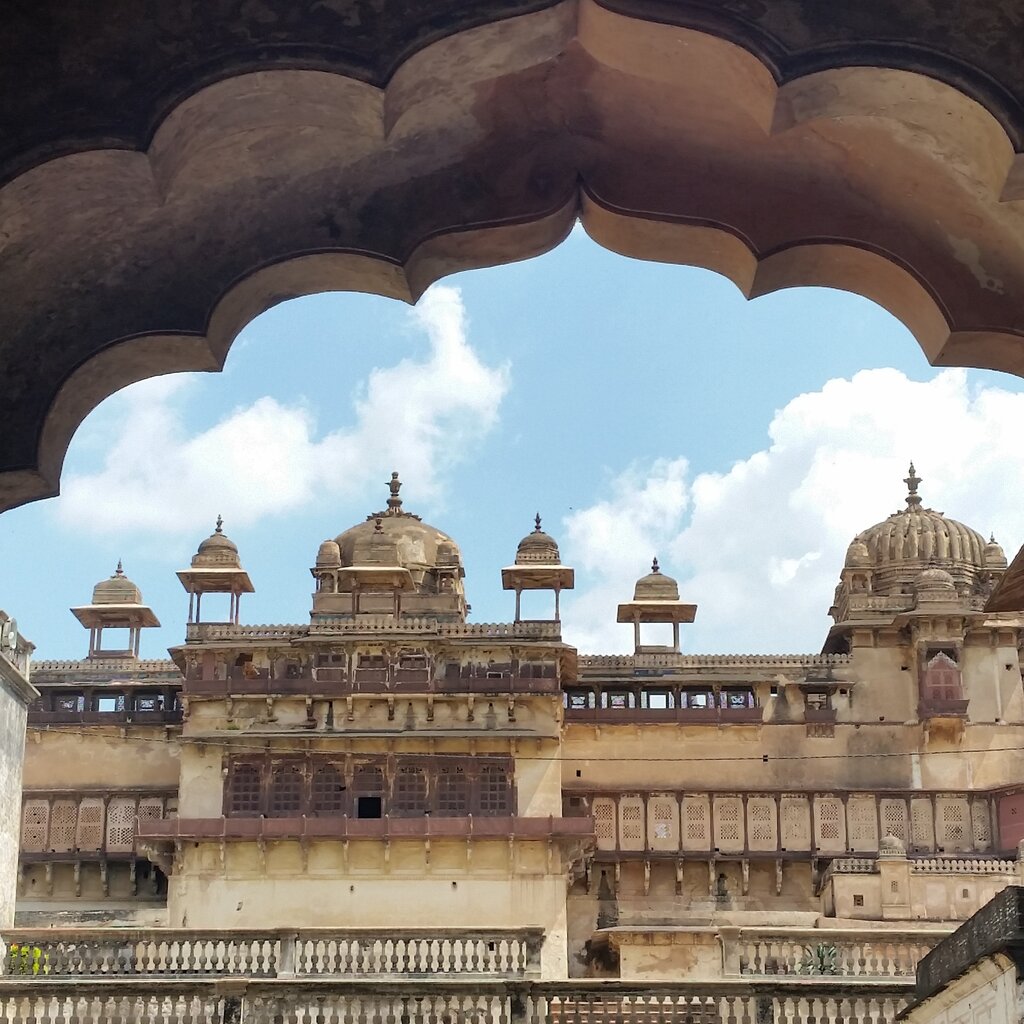 Orcha India Ornate temple at Orcha, India