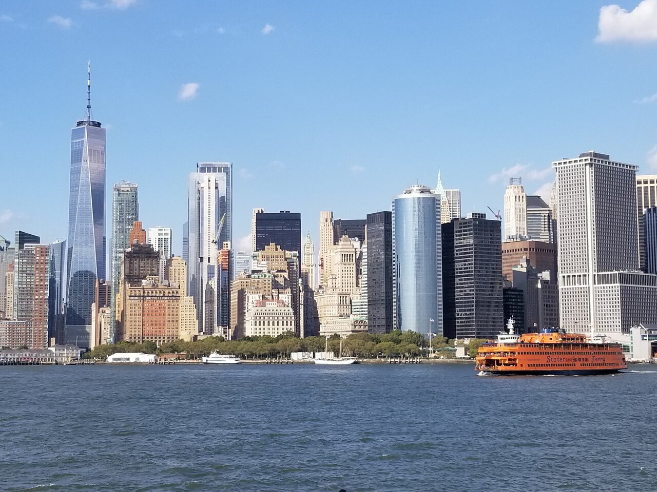 Lower Manhattan skyline Lower Manhattan skyline from Staten Island ferry