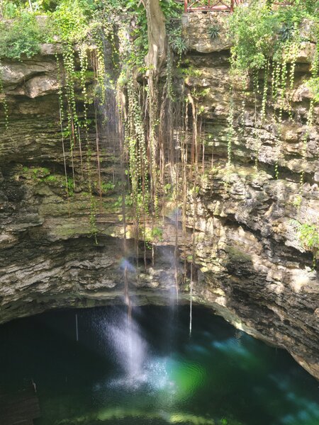 Mexico cenote- fresh water sink hole in the Yucatan peninsula