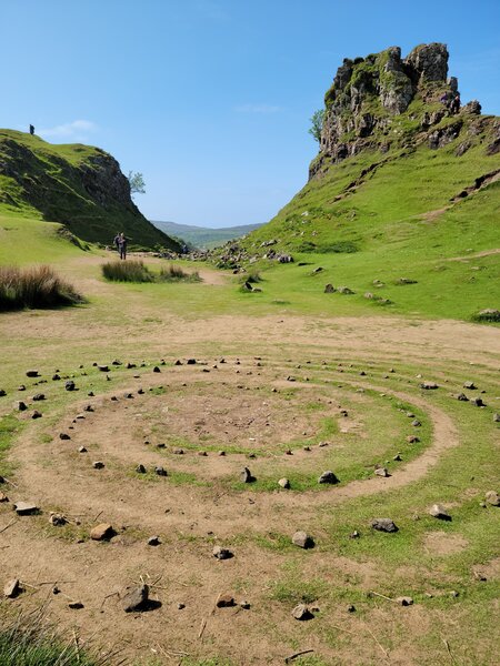 Fairy Glen mystical place on Isle of Skye, Scotland